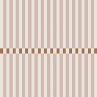 Beige Blush Stripe With Brown Border Checker tapete