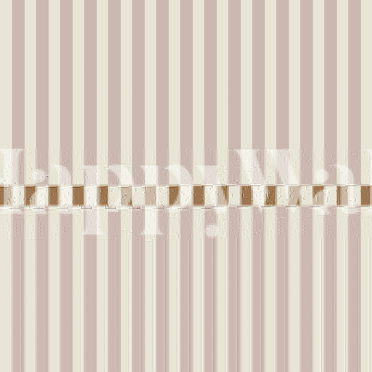 Beige Blush Stripe wallpaper in a room