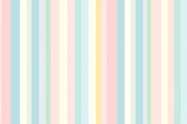 Nursery Pastel Rainbow Stripes