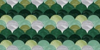 Emerald Art Deco Waves tapety