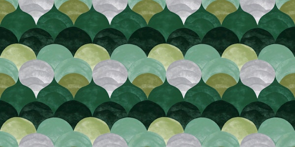 Emerald Art Deco Waves