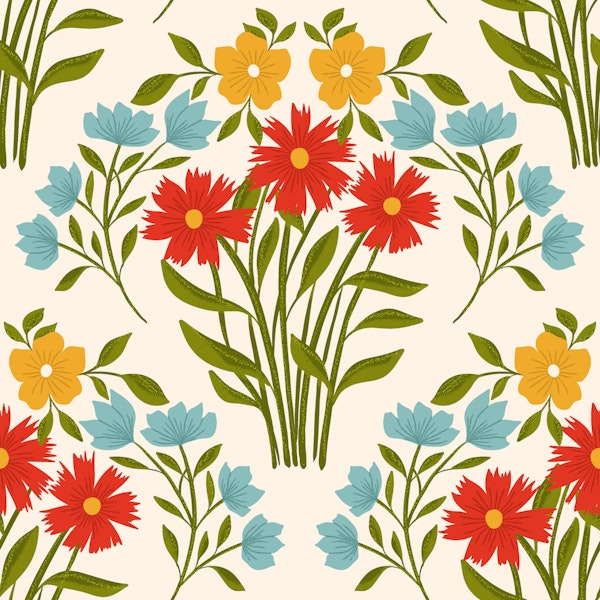 Modern Flower scallops light