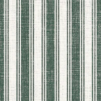 Ticking Vertical Stripe in Hunter Green tapety