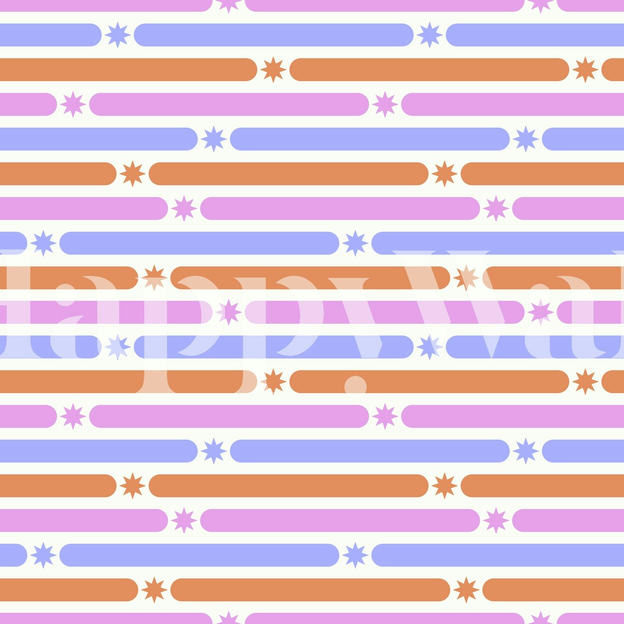 Starburst Stripes Pop wallpaper in a room