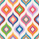 Mid Century Modern Leaf Shapes Colorful WM