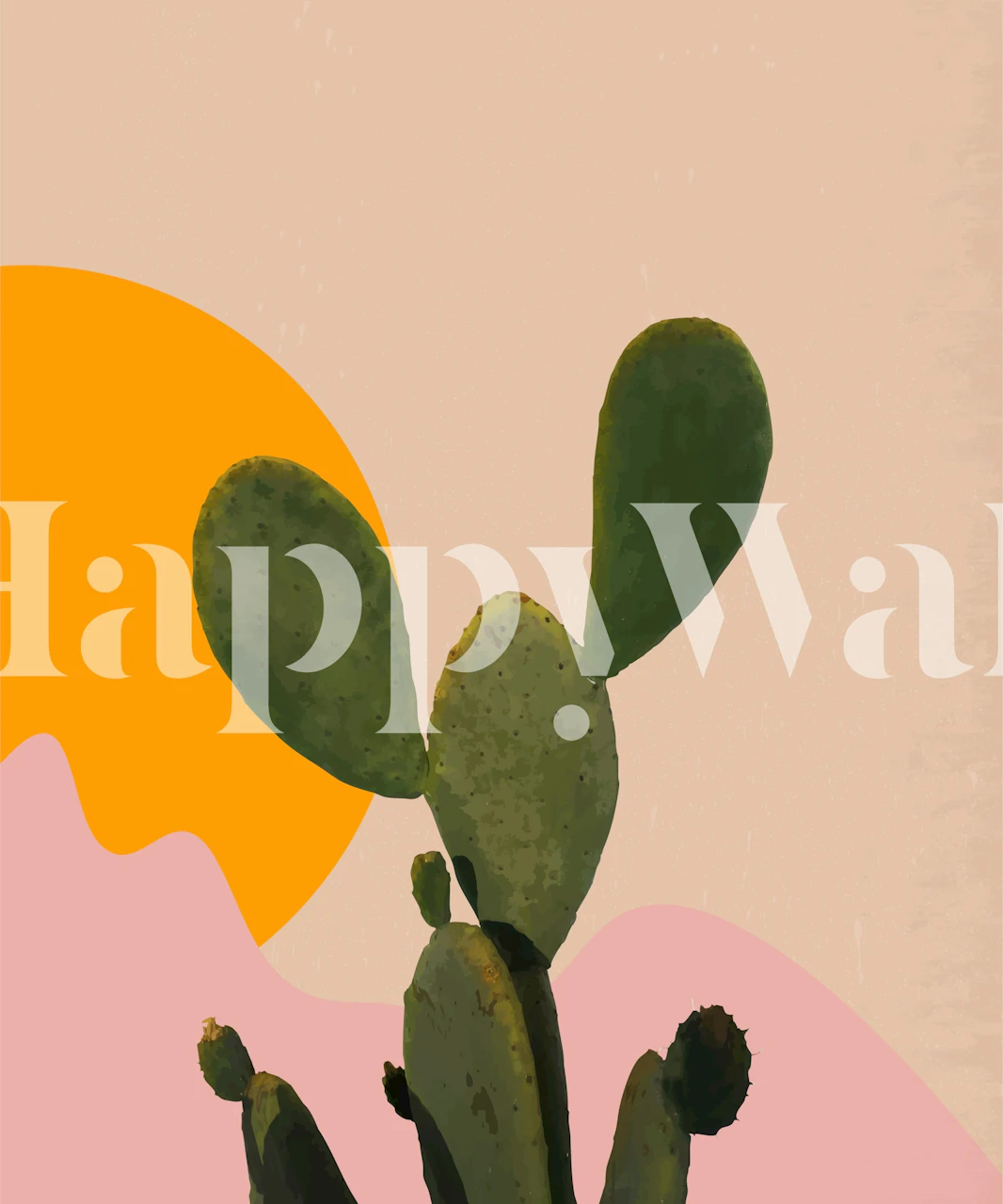 Wallpaper design featuring people in a room