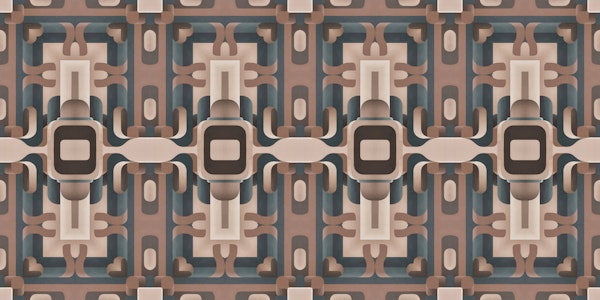 Modern Art Deco Tile Weave