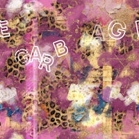 Pink Leopard Glam Collage wallpaper