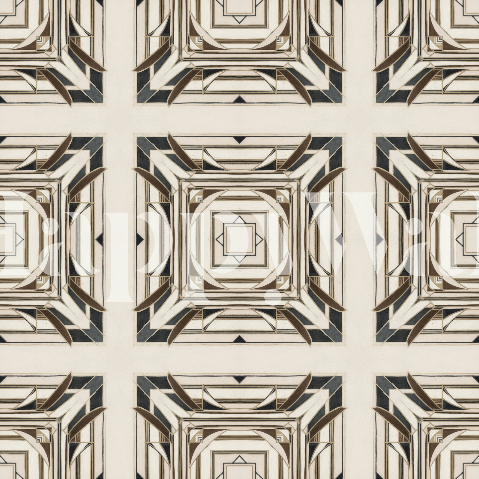 Art Deco Geometric Squares - Happywall