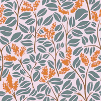 Osmanthus Flowers With Teal And Orange wallpaper