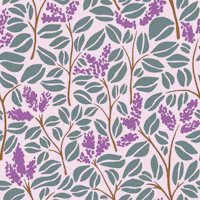 Osmanthus Flowers In Purple And Green wallpaper