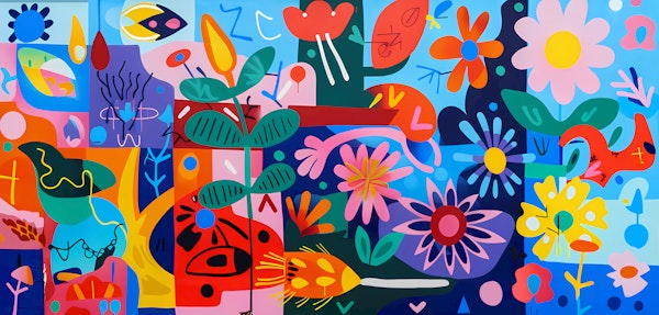 Vibrant Folk Floral Patchwork