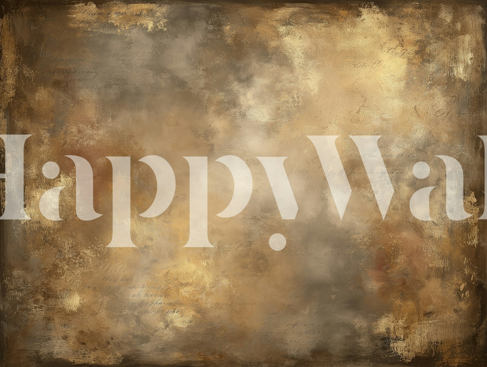 Aged Copper With Faded Script tapetti huoneessa