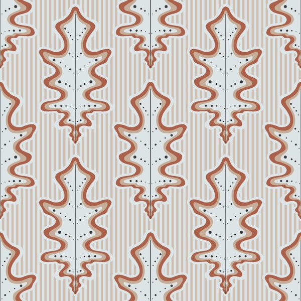 Terracotta Acorn leaves