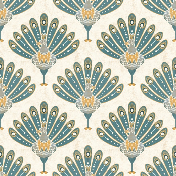 Vintage Peacock Parade