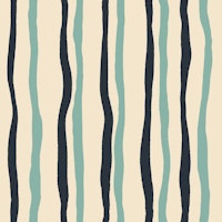 Wavy Vertical Stripes Teal Navy tapet