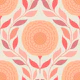 dopamine modern sunflower pattern peach