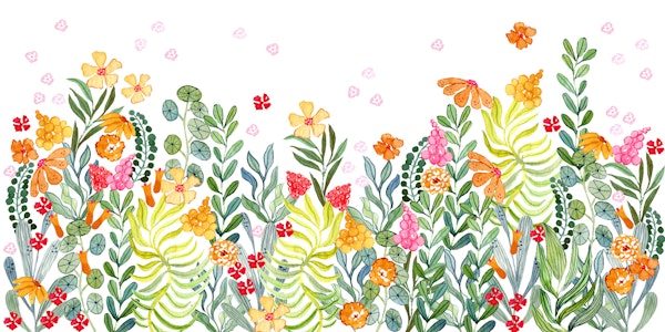 Whimsical Watercolor Garden
