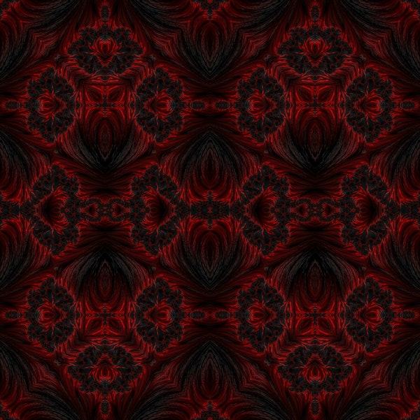 Gothic Crimson Velvet Blooms