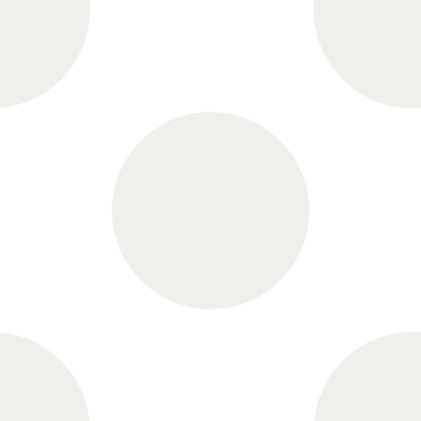 Big mama polka dots - cloud dancer on white