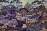 Mystic Night Garden Landscape carta da parati