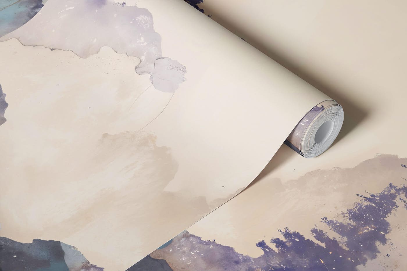 Misty Forest Blossom Canopy wallpaper roll