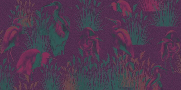 Lagoon Birds in Fuchsia