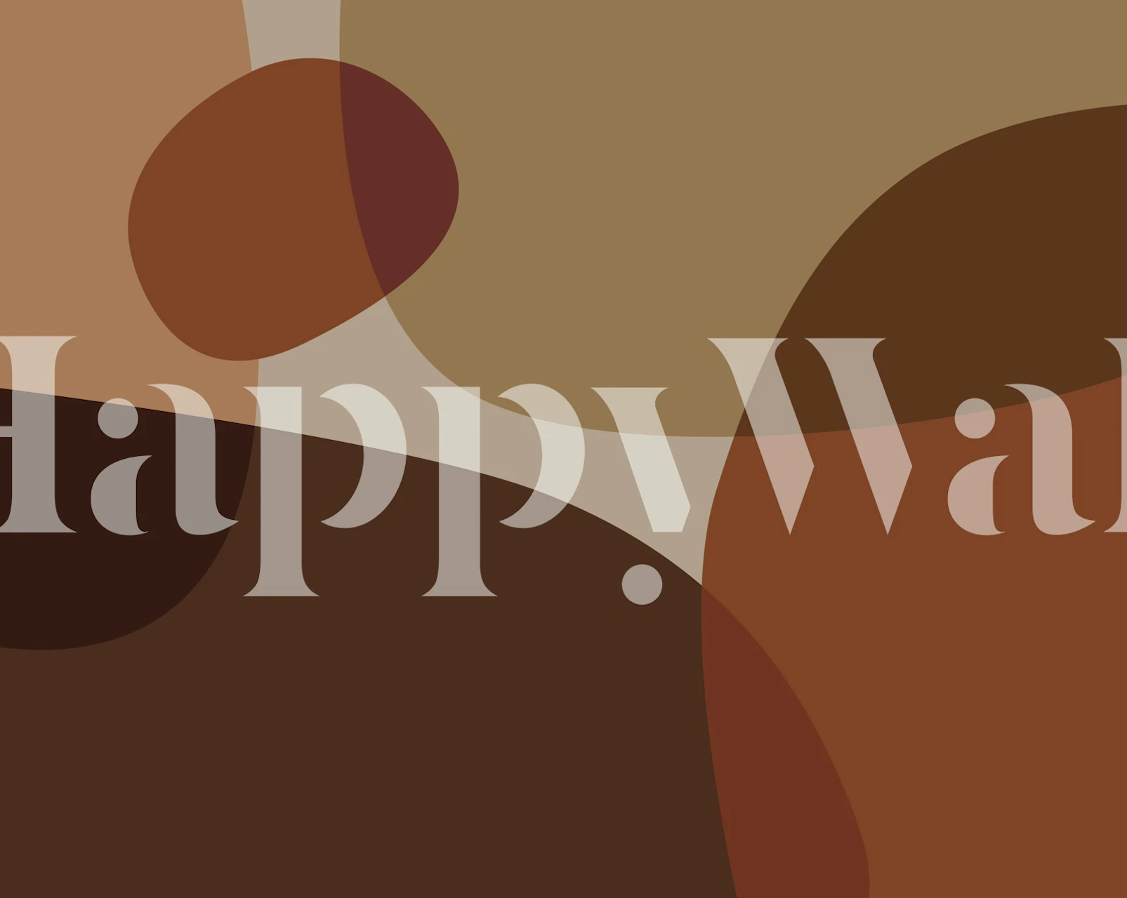 Warm Neutral Organic Forms wallpaper in room