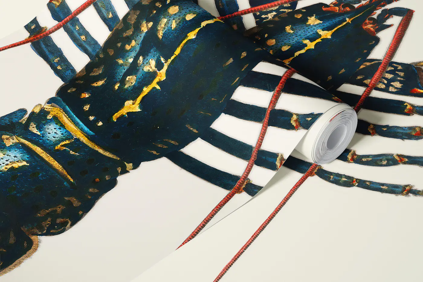 Lobster - Vintage Aster wallpaper roll