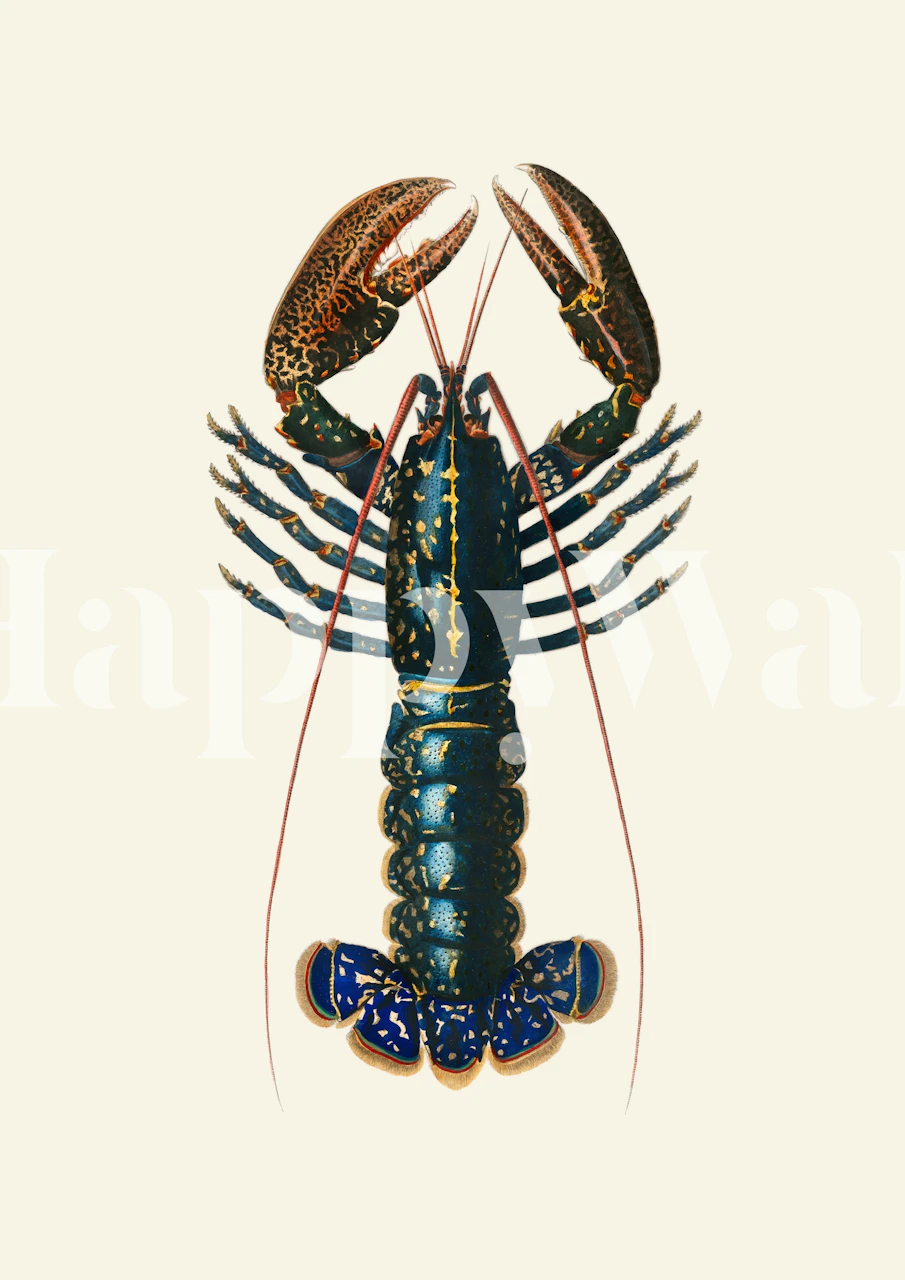 Lobster - Vintage Aster tapeta u sobi