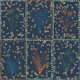 Mediterranean Botanical Tiles Navy Blue