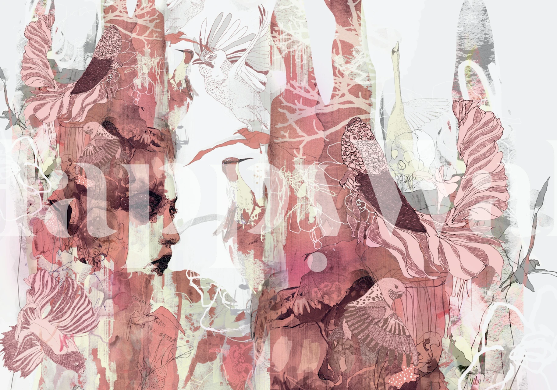 e t h e r e a l tapet i et stilfuldt rum