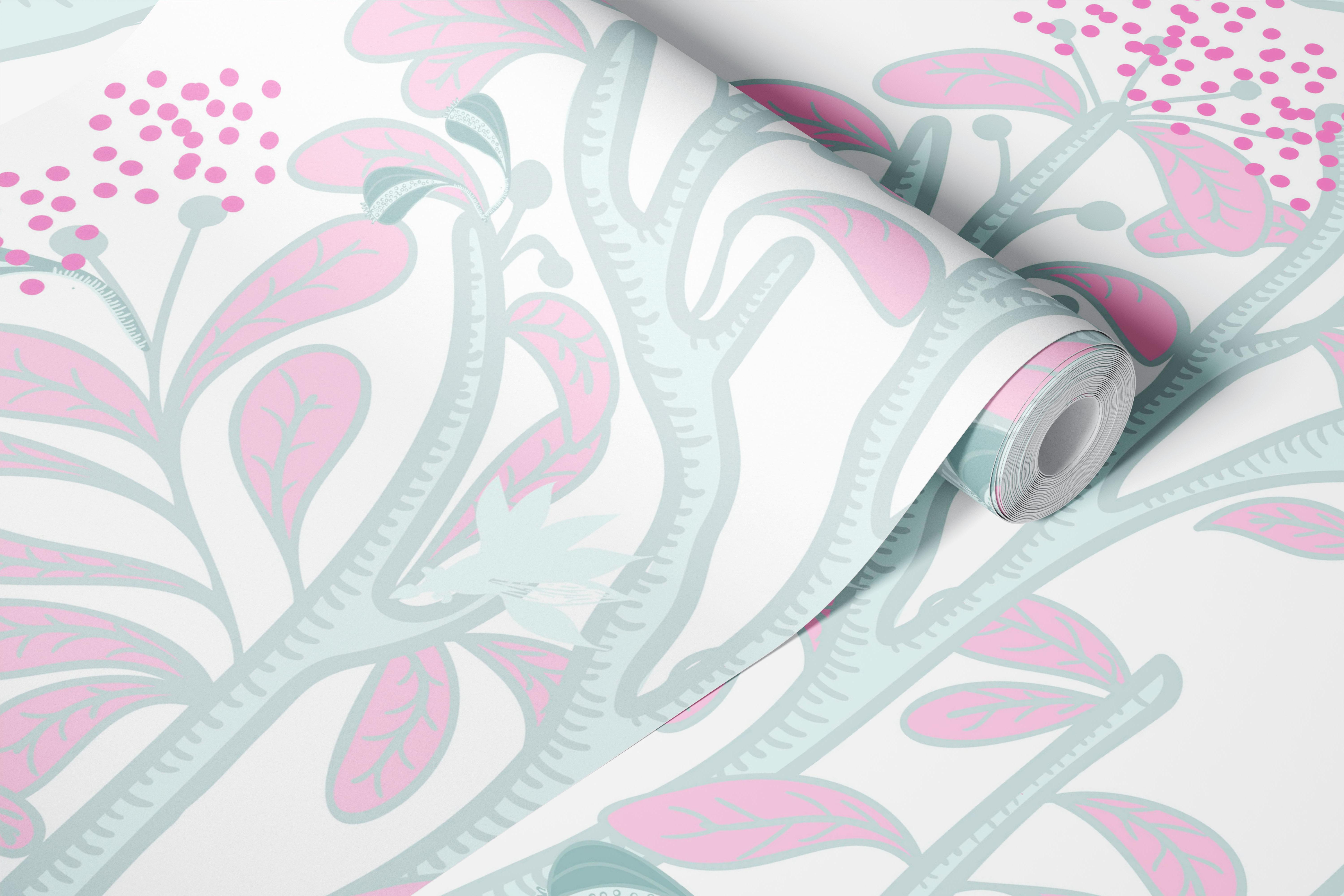 Capuchins in Pink tapeta v místnosti