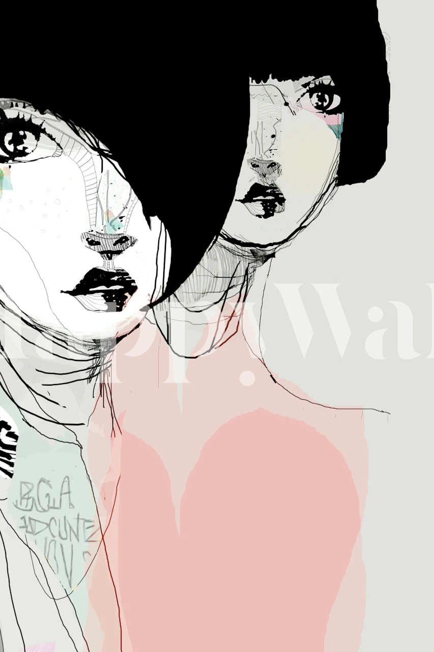 Umělecký design tapety v místnosti