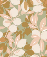 Lemon Orchard Tuscan Sage & Amalfi Wheat Citr wallpaper