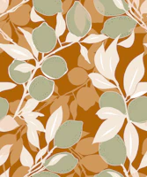 Lemon Orchard Tuscan Sage & Terracotta Citrus wallpaper