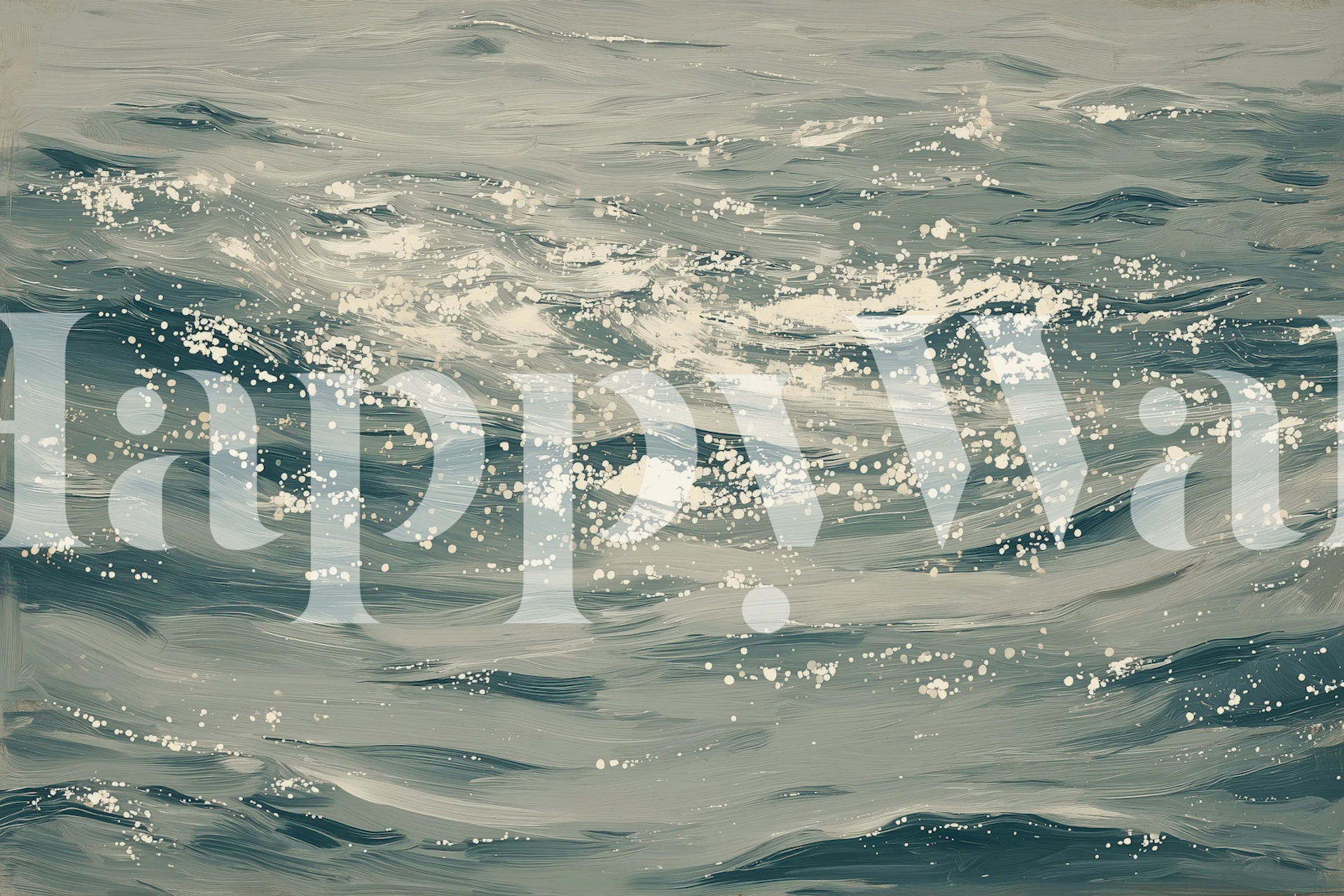 Tiny sea sparkles wallpaper in a room