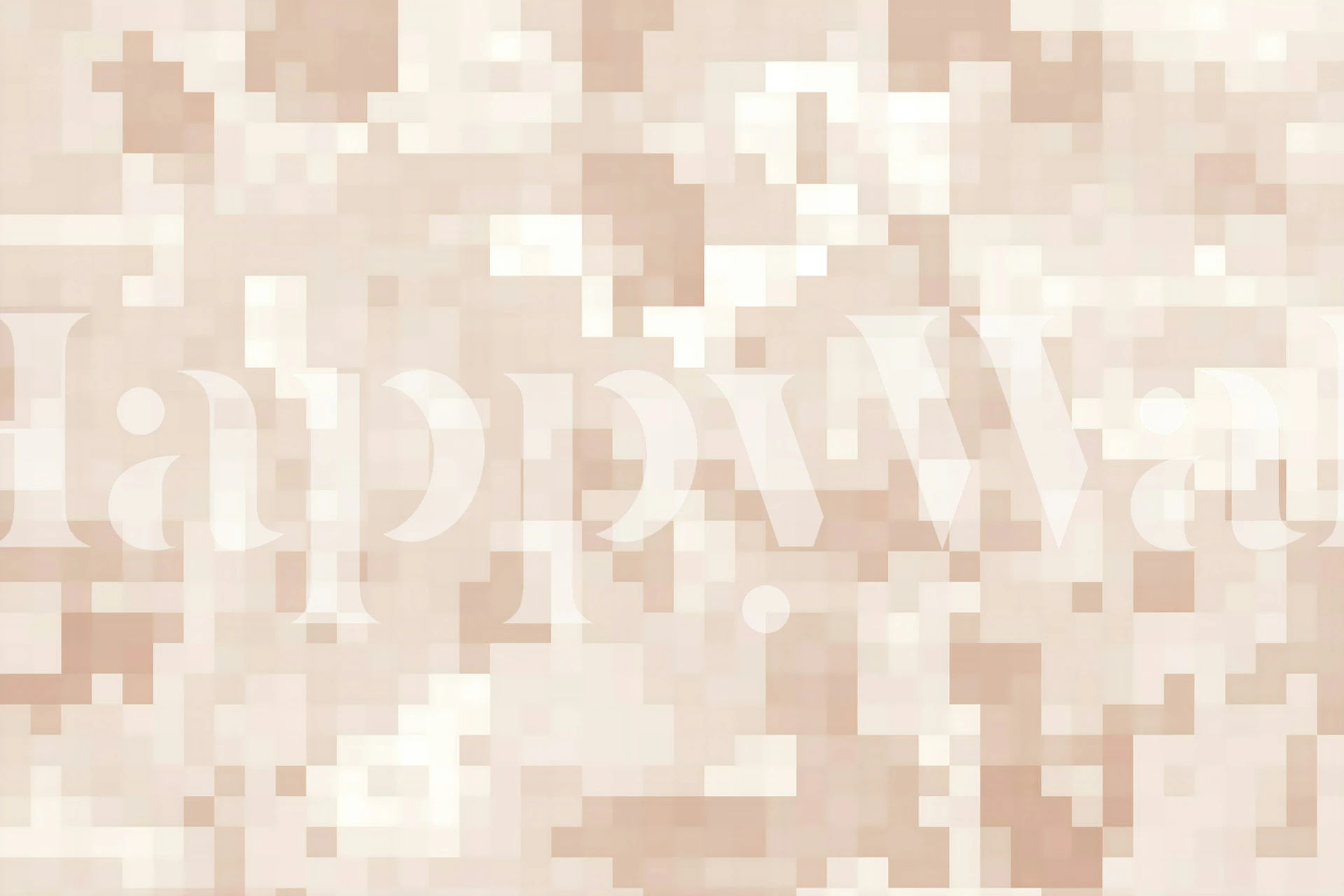 Minimal Beige Mosaic tapete istabā
