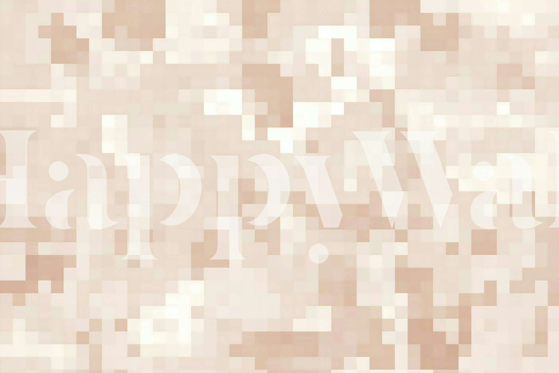 Minimal Beige Mosaic tapet i et rum