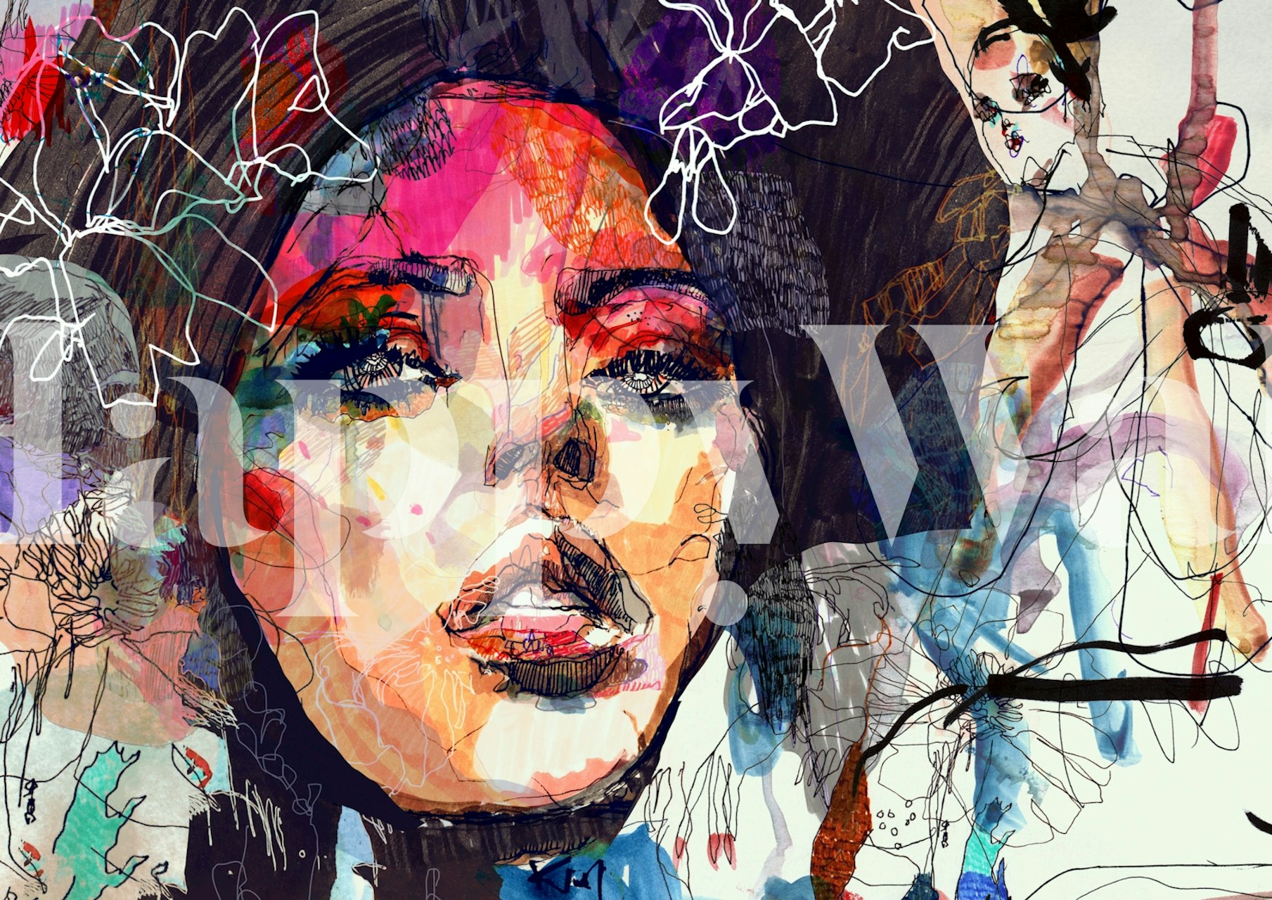 Dysphoria Tapetendesign in einem Raum