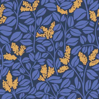 Osmanthus Flowers In Yellow and Blue wallpaper