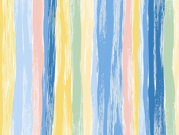 Boho Pastel Painted Stripes