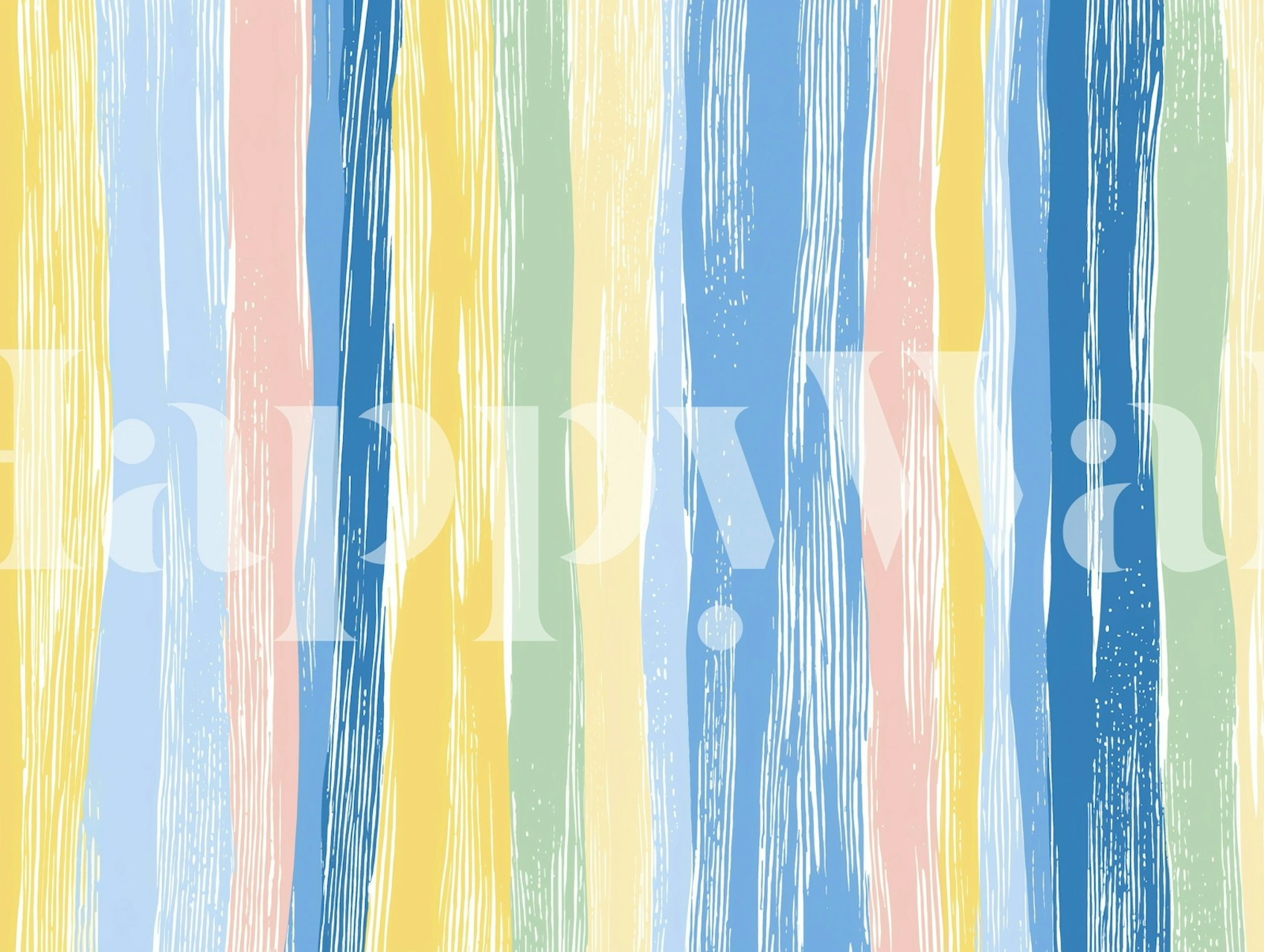 Boho Pastel Painted Stripes tapet i et rum