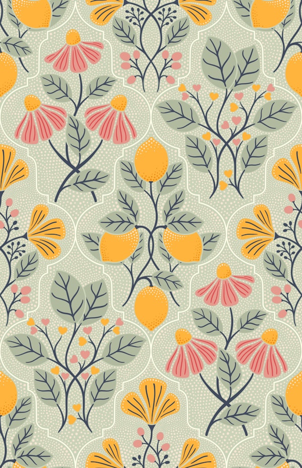 Mediterranean Lemon Grove Sage Green
