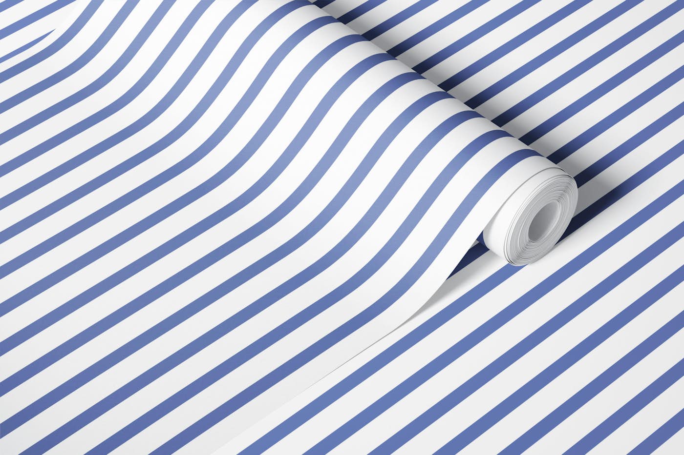 Blue Stripes wallpaper roll