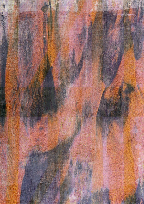 Rust and Lavender Urban Grunge