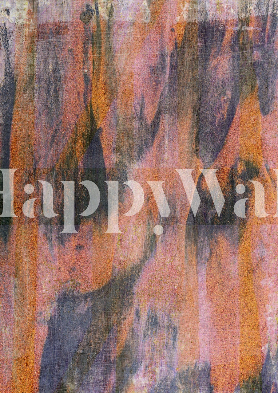 Rust and Lavender Urban Grunge tapet i et rum