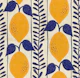 Mediterranean Stripes Lemon Leaf Yellow Blue
