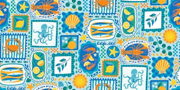 Mediterranean Delights - Lemon Turquoise - L