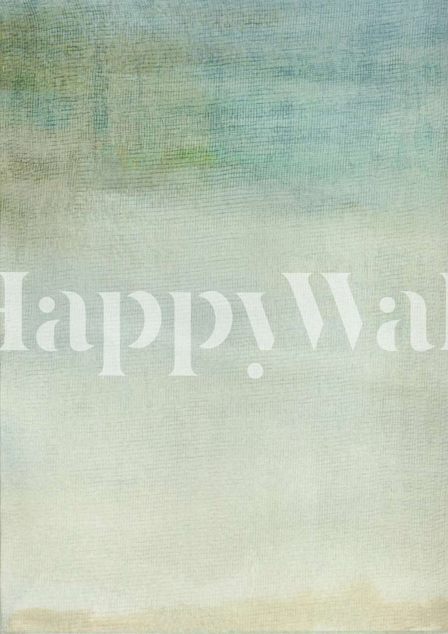 Muted Teal Ombre Calm tapete redzama istabā